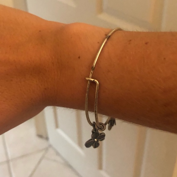 Alex and Ani Flower Charm Bracelet - Picture 2 of 3